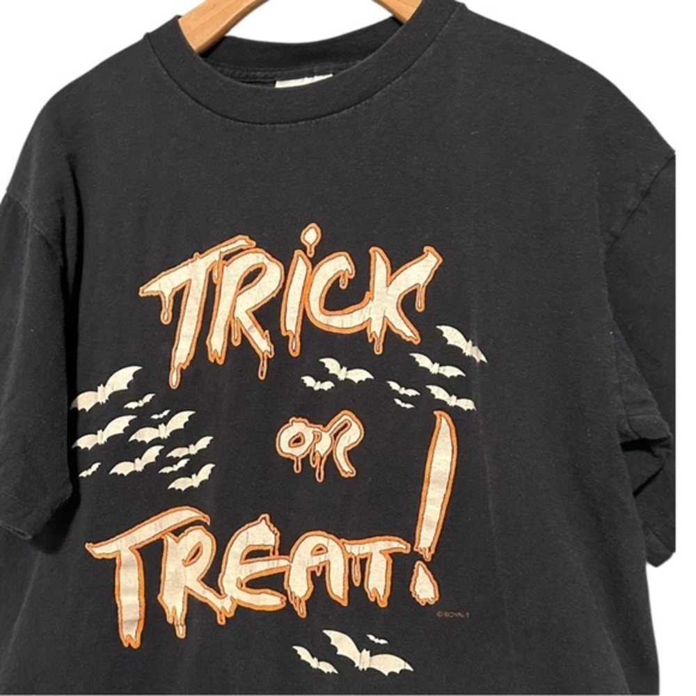 Stadium Court Vintage Men’s Size L Black Trick Or Treat Glow In The Dark T-Shirt